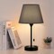 Set of 2 Modern Bedside Table Lamps – Dual USB Charging Ports & AC Outlet, Sleek Fabric Shade & Metal Base – Nightstand Lamps for Bedroom, Office, or Dorm